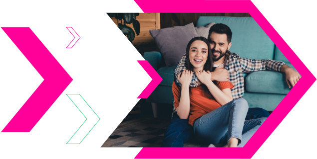 man and woman on couch
